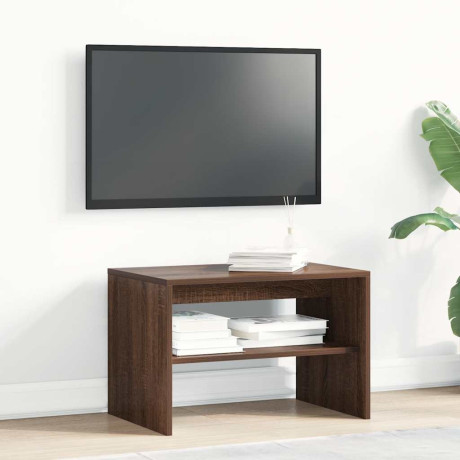vidaXL Tv-meubel 60x40x40 cm bewerkt hout bruin eikenkleur afbeelding3 - 1