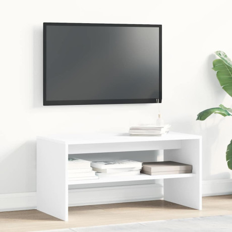 vidaXL Tv-meubel 80x40x40 cm bewerkt hout wit afbeelding3 - 1