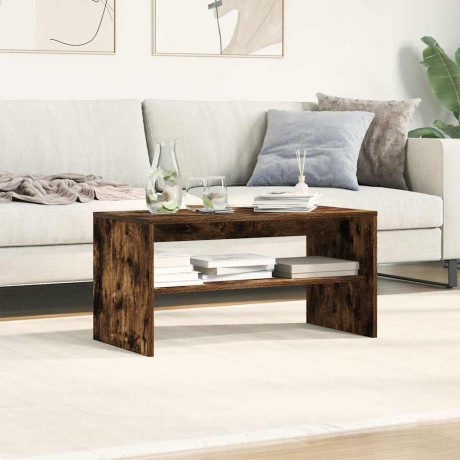 vidaXL Tv-meubel 80x40x40 cm bewerkt hout gerookt eikenkleurig afbeelding3 - 1