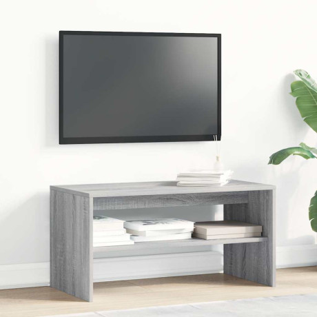 vidaXL Tv-meubel 80x40x40 cm bewerkt hout grijs sonoma eikenkleurig afbeelding3 - 1