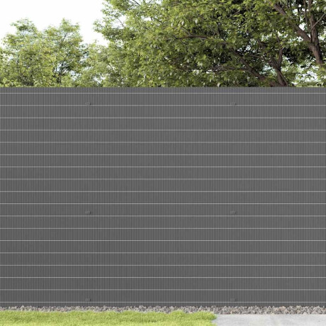 vidaXL Tuinhek Dubbelzijdig Grijs 1,8x5 m PVC afbeelding3 - 1