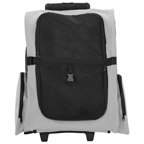 vidaXL Huisdierentrolley 3-in-1 48x32x57 cm oxford stof grijs afbeelding3 - 1