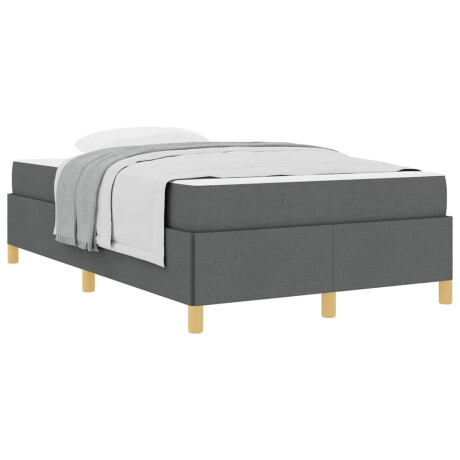 vidaXL Boxspring bed Anders Donkergrijs 120 x 190 cm Stof afbeelding3 - 1