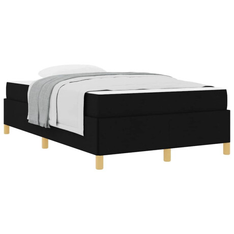 vidaXL Boxspring bed Anders Zwart en Wit en Zwart 120 x 190 cm Stof afbeelding3 - 1
