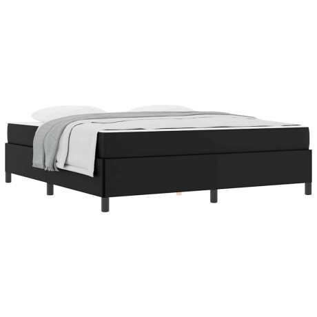 vidaXL Bedframe met matras Zwart 180 x 200 cm Stof afbeelding3 - 1