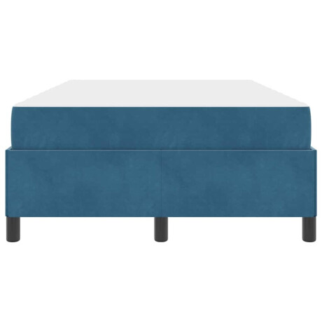 vidaXL Bedframe Anders Donkerblauw en wit 120 x 200 cm Fluweel afbeelding3 - 1