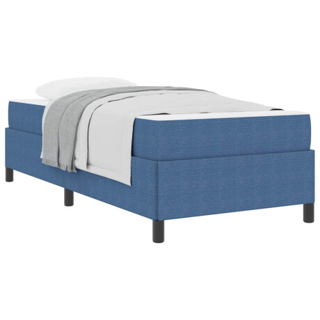 vidaXL Bedframe Anders Blauw 90 x 200 cm Katoenen stof afbeelding3 - 1