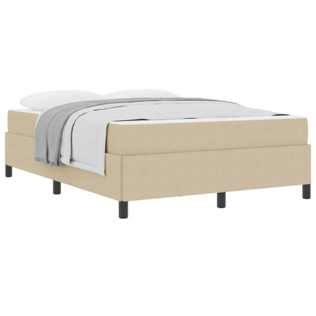 vidaXL Bedframe Anders Lichtgroen Grijs 160 x 200 cm Katoenen stof afbeelding3 - 1