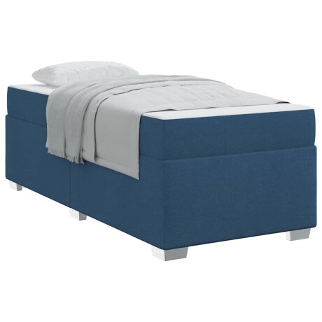 vidaXL Bedframe Anders Blauw 80 x 200 cm Stof afbeelding3 - 1