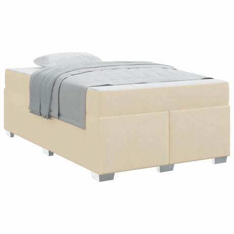 vidaXL Bedframe Anders Crème 120 x 190 cm Stof afbeelding3 - 1