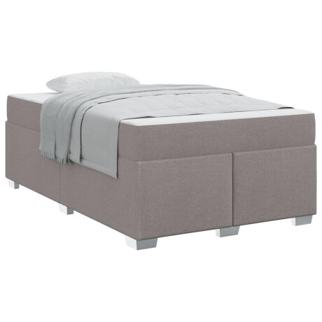 vidaXL Bedframe Anders Taupe 120 x 200 cm Stof afbeelding3 - 1