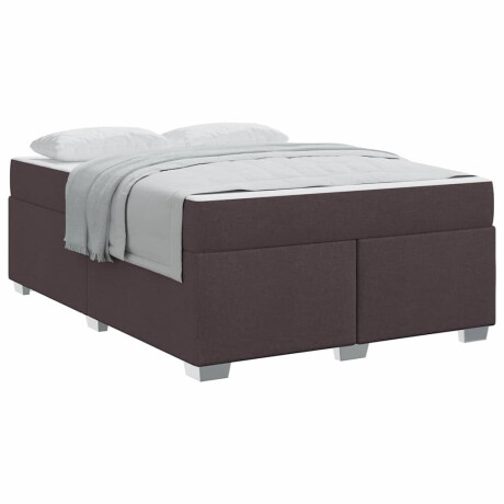 vidaXL Bedframe Anders Donkerbruin 140 x 200 cm Stof afbeelding3 - 1