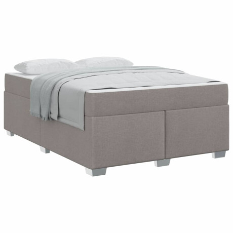vidaXL Bedframe Anders Taupe 140 x 200 cm Stof afbeelding3 - 1