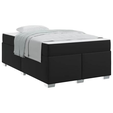 vidaXL Bedframe met matras Zwart 120 x 190 cm Stof afbeelding3 - 1