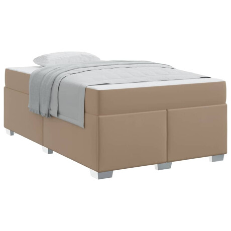 vidaXL Bedframe Cappuccino 120 x 200 cm Kunstleer afbeelding3 - 1