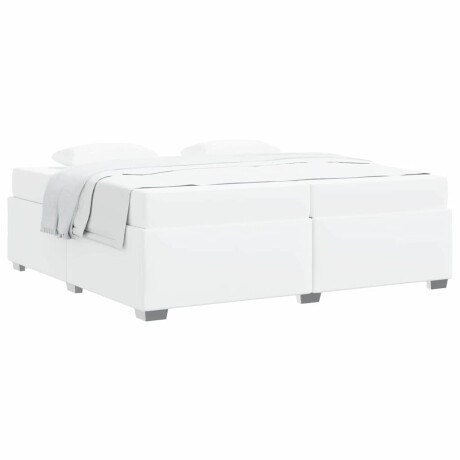 vidaXL Bedframe Wit 200 x 200 cm Kunstleer afbeelding3 - 1