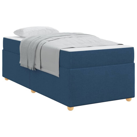 vidaXL Bedframe Anders Blauw 90 x 190 cm Stof afbeelding3 - 1