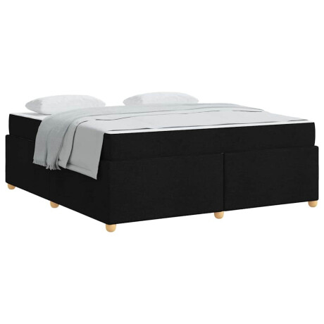 vidaXL Bedframe met matras Anders Zwart 180 x 200 cm Stof afbeelding3 - 1