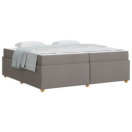 vidaXL Bedframe Anders Taupe 200 x 200 cm Stof afbeelding3 - 1