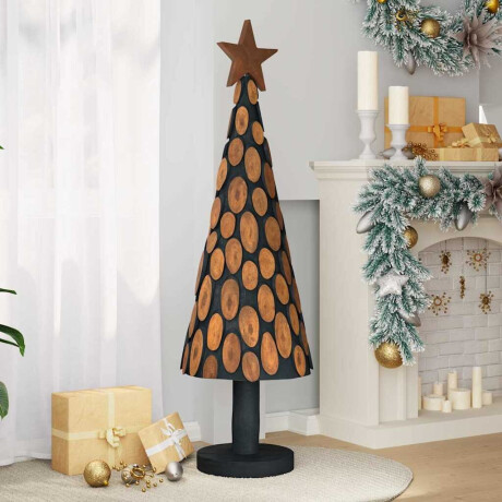 vidaXL Kerstboom met standaard Bruin 149 cm Massief teakhout afbeelding3 - 1