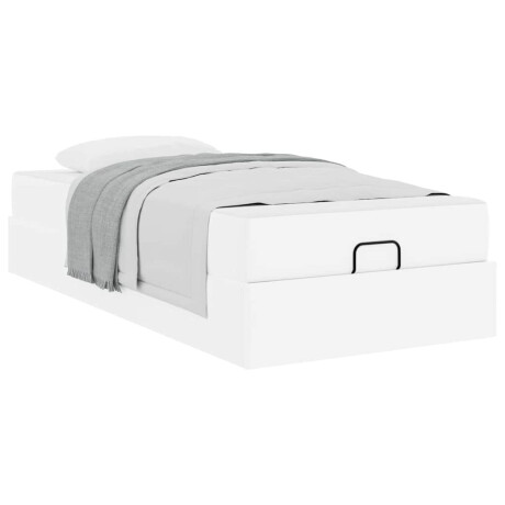 vidaXL Bedframe met matras Anders 2 pcs Wit PVC afbeelding3 - 1