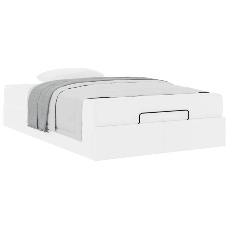 vidaXL Bedframe met matras Anders 2 pcs Wit PVC afbeelding3 - 1