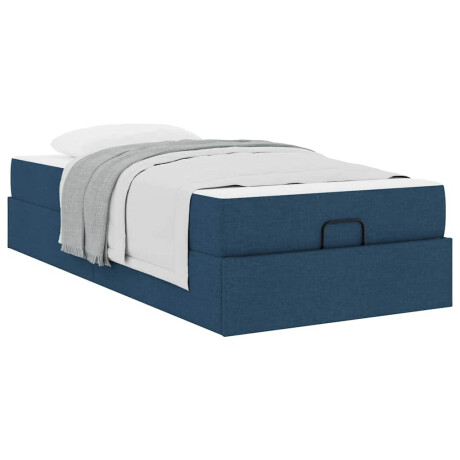 vidaXL Bedframe Blauw 100 x 200 cm Stof afbeelding3 - 1