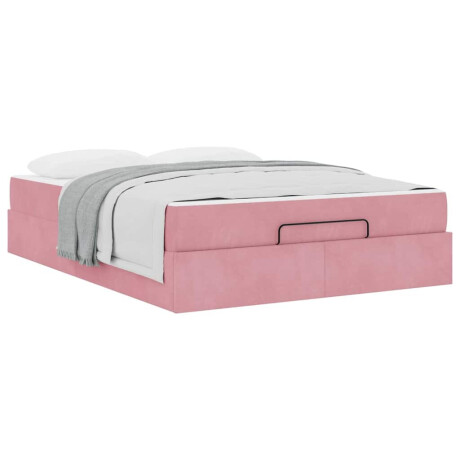 vidaXL Bedframe Anders Roze 160 x 200 cm Fluweel afbeelding3 - 1