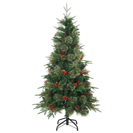 vidaXL Kunstmatige Inklapbare Kerstboom Groen 150 cm PVC, PE en Staal afbeelding3 - 1