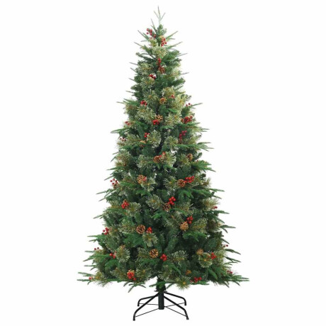 vidaXL Kunstmatige Inklapbare Kerstboom Groen 240 cm PVC, PE en staal afbeelding3 - 1