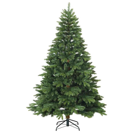 vidaXL Kunstmatige Inklapbare Kerstboom Groen 210 cm PVC, PE en staal afbeelding3 - 1