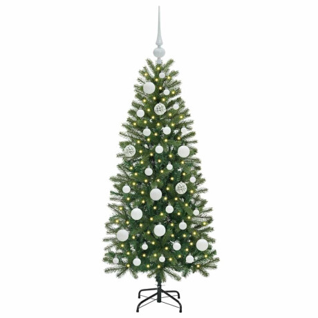 vidaXL Kunstkerstboom met 150 LED met standaard Groen 120 cm PE en PVC afbeelding3 - 1