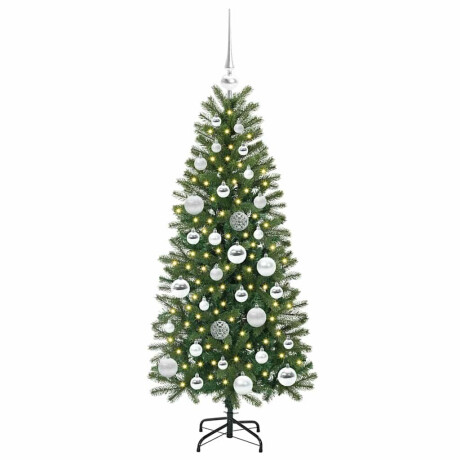 vidaXL Kunstkerstboom met 150 LED met standaard Groen 120 cm PE en PVC afbeelding3 - 1