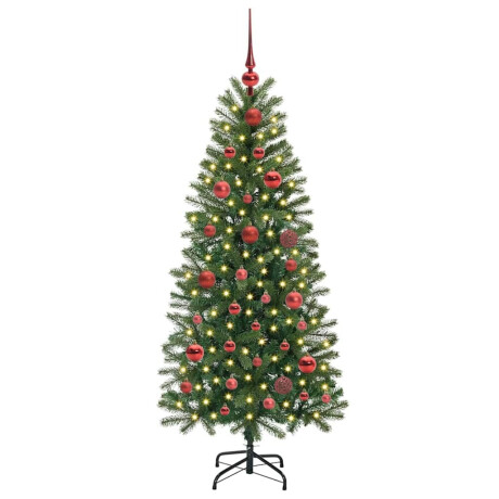 vidaXL Kunstkerstboom met 150 LED met standaard Groen 150 cm PE en PVC afbeelding3 - 1