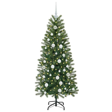vidaXL Kunstkerstboom met 150 LED met standaard Groen 150 cm PE en PVC afbeelding3 - 1