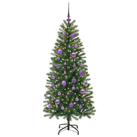 vidaXL Kunstkerstboom met 150 LED met standaard Groen 150 cm PE en PVC afbeelding3 - 1