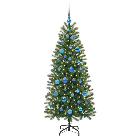 vidaXL Kunstkerstboom met 150 LED met standaard Groen 150 cm PE en PVC afbeelding3 - 1