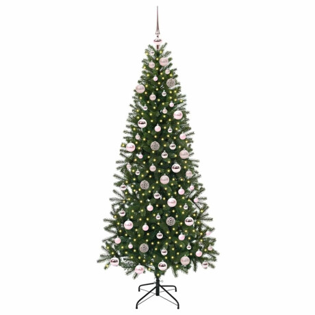 vidaXL Kunstkerstboom met 300 LED met standaard Groen 180 cm PE en PVC afbeelding3 - 1