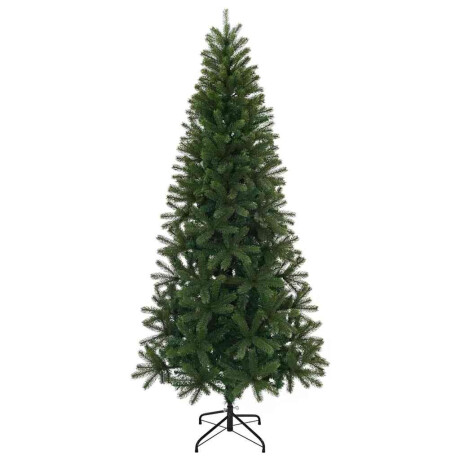 vidaXL Kunstkerstboom met 300 LED met standaard Groen 210 cm PE en PVC afbeelding3 - 1