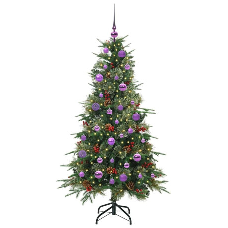 vidaXL Kunstmatige Inklapbare Kerstboom Groen 150 cm PE en PVC afbeelding3 - 1
