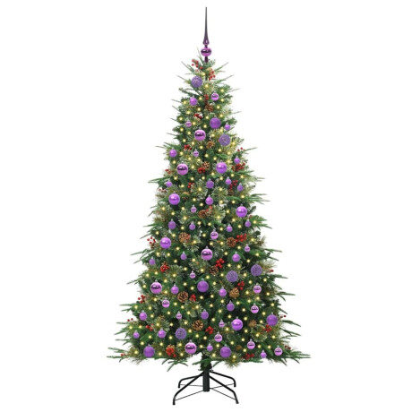vidaXL Kunstmatige Inklapbare Kerstboom Groen 180 cm PE en PVC afbeelding3 - 1