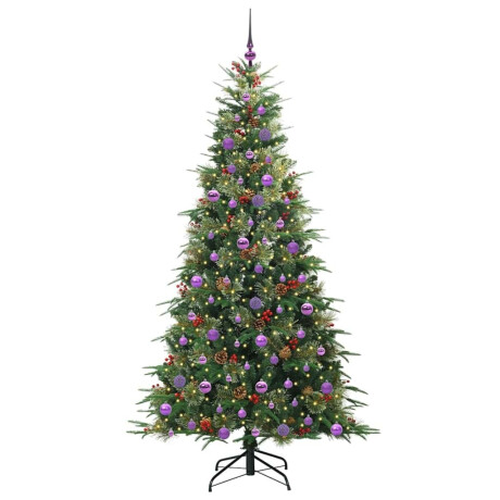 vidaXL Kunstmatige Inklapbare Kerstboom Groen 210 cm PE en PVC afbeelding3 - 1