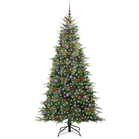 vidaXL Kunstmatige Inklapbare Kerstboom Groen 240 cm PE en PVC afbeelding3 - 1