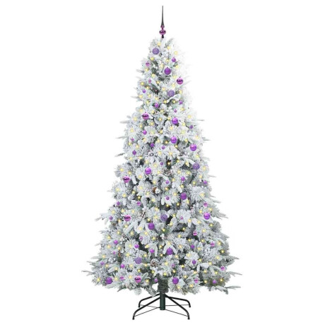 vidaXL Kunstmatige Inklapbare Kerstboom Groen 240 cm PE en PVC afbeelding3 - 1
