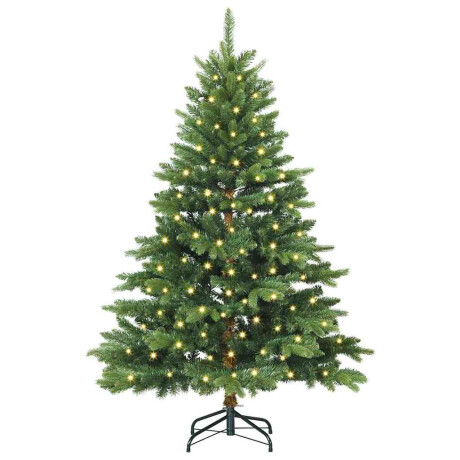 vidaXL Kunstkerstboom met 150 LED met standaard Groen 150 cm PE en PVC afbeelding3 - 1