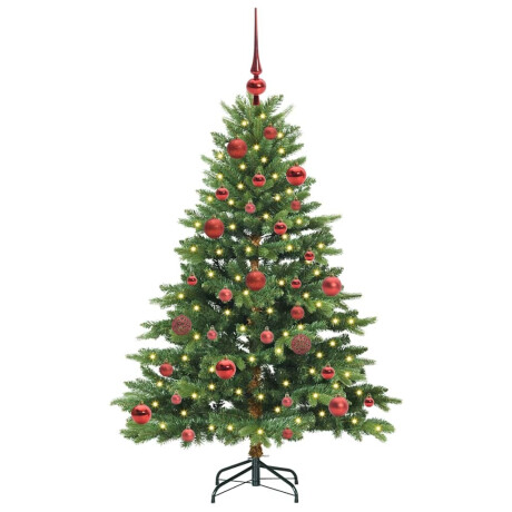 vidaXL Kunstkerstboom met 150 LED met standaard Groen 150 cm PE en PVC afbeelding3 - 1
