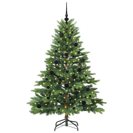 vidaXL Kunstkerstboom met 150 LED met standaard Groen 150 cm PE en PVC afbeelding3 - 1