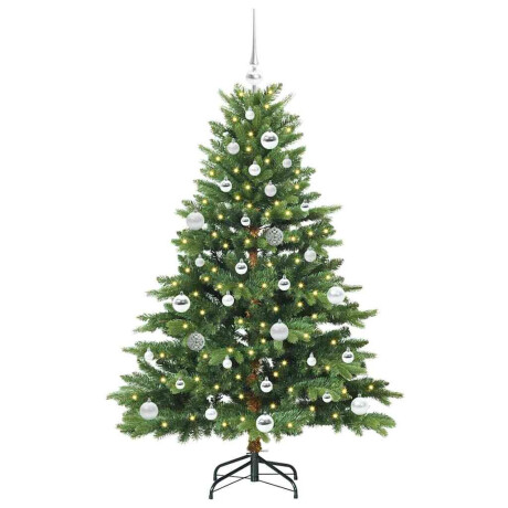 vidaXL Kunstkerstboom met 150 LED met standaard Groen 150 cm PE en PVC afbeelding3 - 1