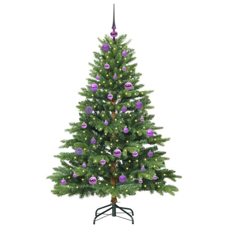 vidaXL Kunstkerstboom met 150 LED met standaard Groen 150 cm PE en PVC afbeelding3 - 1