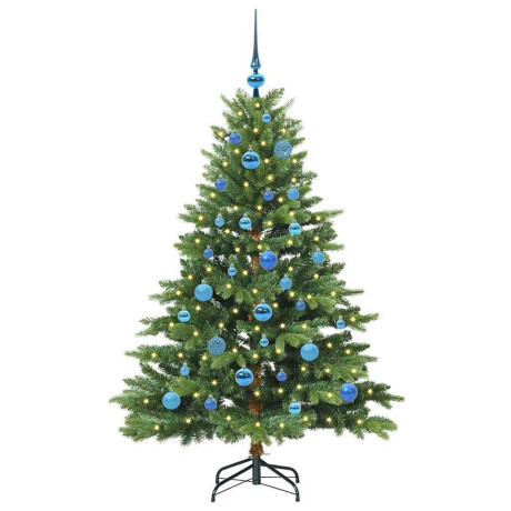 vidaXL Kunstkerstboom met 150 LED met standaard Groen 150 cm PE en PVC afbeelding3 - 1